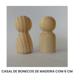 CASAL DE BONECO COM 6 CM DE...